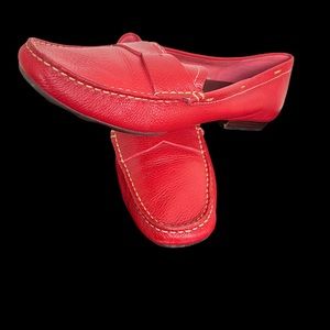 Brazilian Red Leather Talbots - Size 10